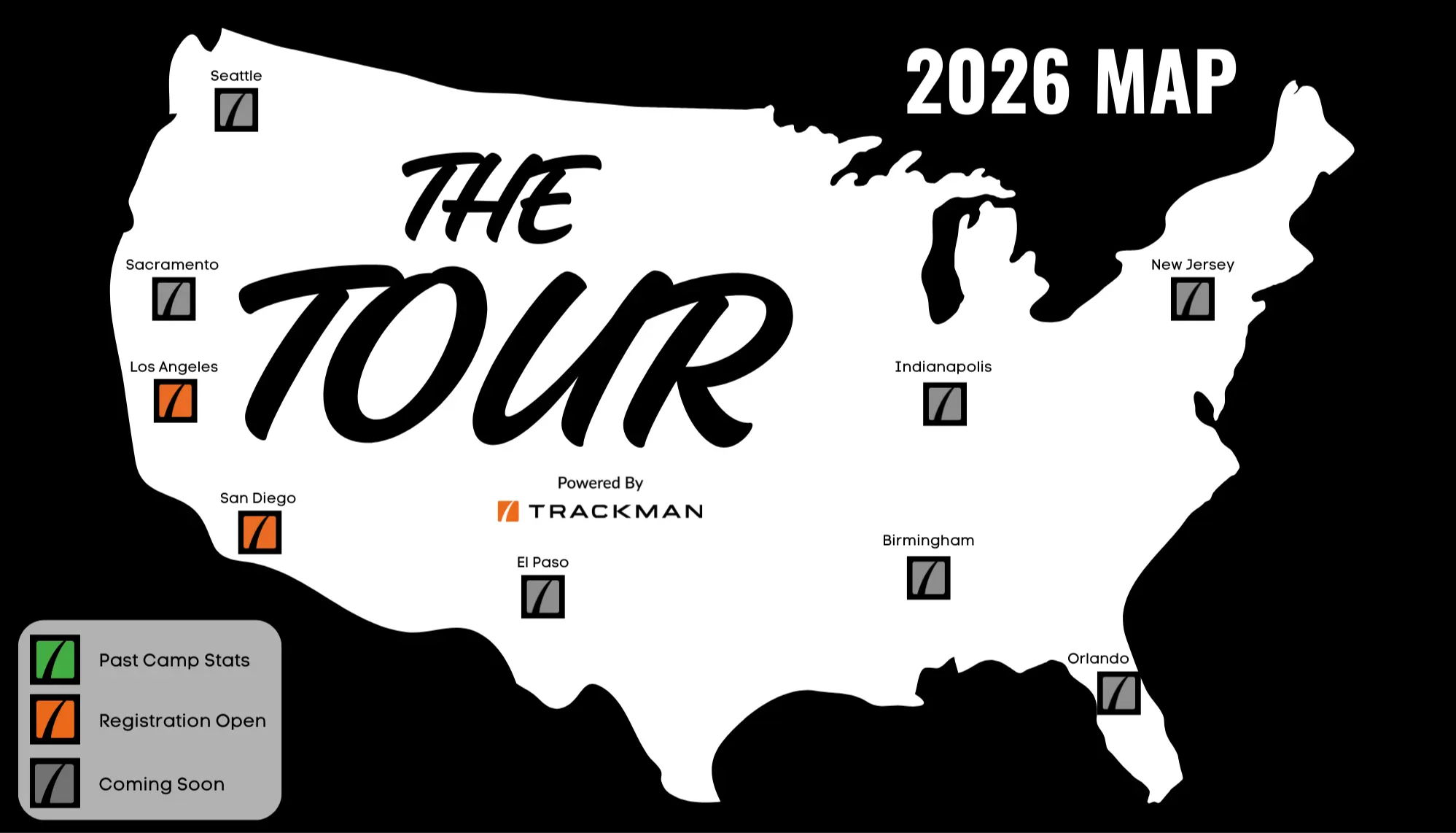 2026 US Tour Map