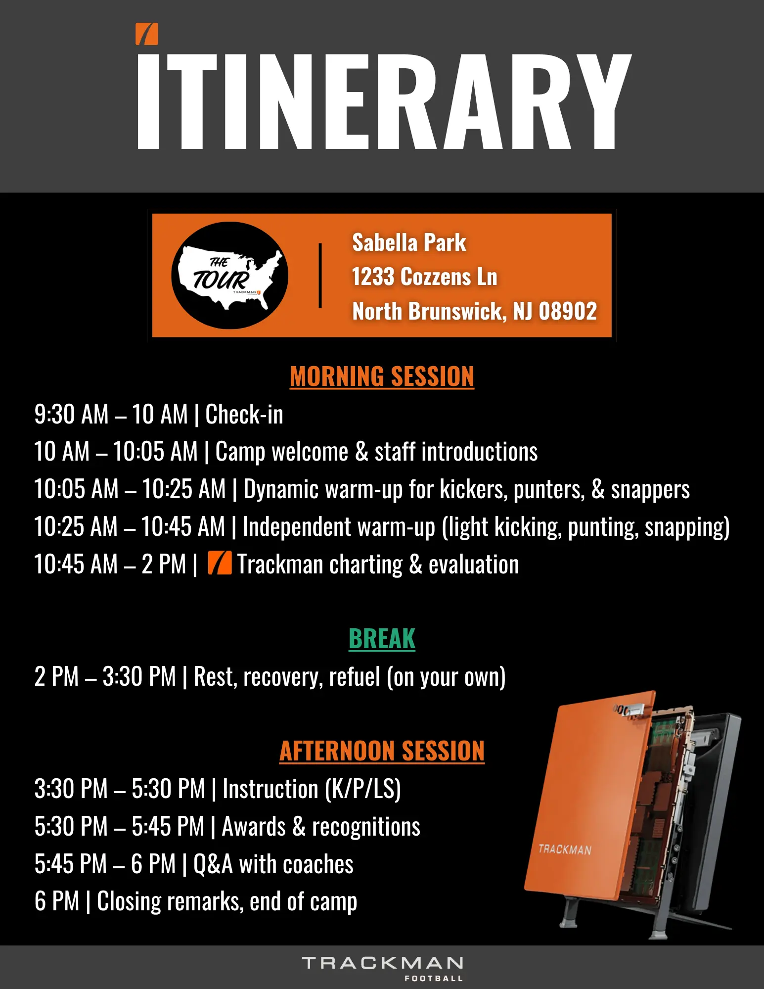 New Jersey Itinerary